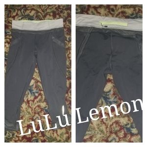 LuLuLemon run chase me crop leggings